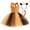 Yellow, variant on Baby Girls Jungle Themed Cosplay Dress Brown Leopard Cosplay Tutu Dress with Ears Headband Tail Accessories Fancy Dress Up Halloween Birthday Party Outfit 3pcs