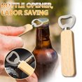 thumbnail image 2 of Wovilon Multifunctional Wine Bottle Opener Beer Bottle Opener Solid Wood Handle 420 Stainless Steel Durable Bottle Opener Kitchen Gadgets, 2 of 9