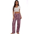 thumbnail image 6 of Rosa Junio Comfy Pajama Pants for Women, Stretch Drawstring Lounge Pants with Pockets, Soft Casual Pjs Sleep Bottoms, 6 of 9