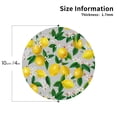 thumbnail image 3 of Balery 4 Pcs Lemon1leather Coasters Set, Drink Table Cup Coasters For Living Room Kitchen Coffee Decor, 3 of 9