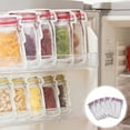 thumbnail image 4 of 10 Pcs Sacs de Bouteilles en Pot Mason Réutilisables Sac de Rangement pour Aliments Frais Collations Pochette à Glissière Cuisine Sandwich Pique-Nique Organisateur Enfants Collation Sac Frais (L Bleu), 4 of 11
