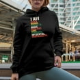 thumbnail image 2 of I Am Black Woman, Educated, Magic, Resilient, Black History Month Gift, Black Hooded Sweatshirt or Hoodie, 2XL, 2 of 5