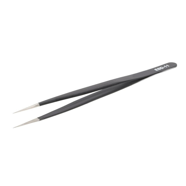Pinzas de precisión, pinzas resistentes a la estática Pinzas de cabeza recta inoxidable Pinzas no magnéticas Rendimiento de alta gama