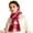 Red, variant on Women's Winter Aesthetic Colorful Faux Wool Scarves, College Style Knit Scarves, Soft Lightweight Neck Warmer, Ins Trendy Scarves, Cold Weather Fashion Accessory, Holiday Gift Scarf - Beige