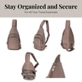 thumbnail image 5 of Baggallini - Bolso bandolera antirrobo para viaje (7 x 12, con cremalleras de bloqueo Securtex, resistente a cortes y RFID), 5 of 5