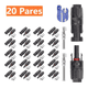thumbnail image 1 of 20 Pares Conector Mc4 Conexiones Panel Solar Malubero Malu1413, 1 of 3