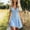 Light Blue, variant on Womens 100% Cotton Sleeveless V-Neck Loose Mini Dress, Soft Breathable Solid Color Casual Shift Dress, Lightweight Flowy Summer Beach Dress For Women Black Size XL