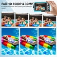 thumbnail image 3 of 1080P Ultra HD Action Camera with 2.7in TFT Screen 30MP Anti-shaking Underwater 3-meter Waterproof 16×Digital Zoom Support 128GB TF Card with Battery Lanyard USB Cable, 3 of 9