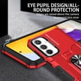 thumbnail image 3 of HCTian Case for Galaxy A54 5G Case, Samsung A54 5G SM-A546U Case with Tempered Glass Screen Protector, Heavy Duty Protection Metal Ring Magnetic Kickstand Phone Cover for Samsung Galaxy A54 5G, 3 of 7