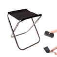 thumbnail image 1 of Jinsinto Outdoor Folding Stool, Ultra Light, with Storage Bag, Black, 1 of 2
