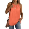 thumbnail image 4 of Xunlbb Womens Tank Tops Sleeveless Tank with Halter Neck Loose Fit Tops Formal Outfit for Dating Party Summer Beach Fashion Casual Daily Outfit Plus Size, 4 of 9