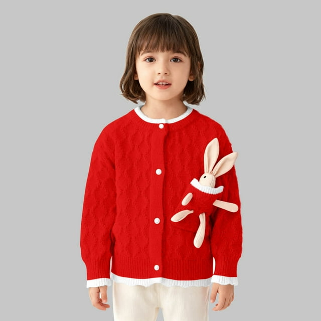Suéter abrigo cárdigan de niña suéter de punto suéter de solapa grande suéter para niños chaqueta suéter para niños parte superior de poliéster