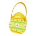 thumbnail image 3 of Dualoai Empty Easter Basket Baby Teens Boys Girls Party Favor Decorative Gift Basket Yellow, 3 of 9
