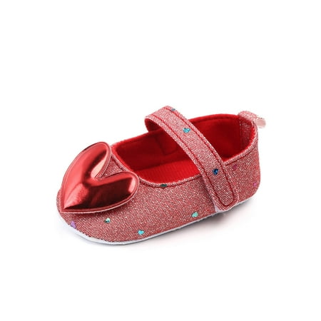 

Ritualay Baby Girls Flats Fashion Toddler Mary Jane Dress Shoes Red 4C