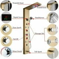 thumbnail image 4 of Cesinkin CES, 6 Mode LED Display, Faucet Wall Mount Showerhead & Handheld Shower, Brushed Gold, 4 of 7