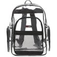 thumbnail image 5 of MGgear Clear Transparent PVC 16-Inch School Backpack with Black Trim, 5 of 7