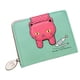 thumbnail image 1 of Cartera de piel sintética para niñas, bonita cartera con diseño de gato, monedero, organizador de tarjetas, plegable, espaciosa (2 unidades), 1 of 5