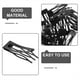thumbnail image 4 of 20 pinzas metálicas para el pelo para mujer, pasadores antideslizantes, peines para cabello fino, accesorios negros para peinado y uso en peluquería., 4 of 6