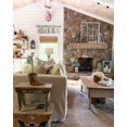 thumbnail image 2 of Windows Valances Curtain Daisy Flower Kitchen Valances Rod Pocket Spring Floral Retro Wood Grain Window Treatment Short Topper Curtains for Kitchen Living Bedroom 1 Panel,54 by 18 inch, 2 of 6