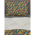 thumbnail image 3 of Geometric Comforter & Sham Bedding Set, Colorful Cubes Funky Shapes in Various Tones Abstract Mosaic Tile Repetition, 3 pcs Duvet Set Microfiber Filling Quilt, 5 Sizes, Multicolor, by Ambesonne, 3 of 4