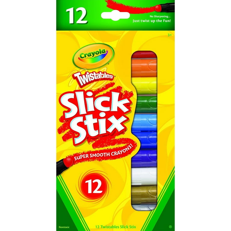 Crayola Twistable Slick Stix Crayons - Assorted - 12 / Set Crayola Twistable Slick Stix Crayons - Assorted - 12 / Set