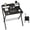 Black, variant on EDX Small Folding Desk with Shelf, No Assembly 2-Tier Compact Computer Table, Portable Study Workspace for Bedroom, Home Office, Black