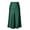 Green, variant on Women Satin Long Skirt Boho Solid Color Side Split High Waist A-Line for Midi Skirt S-XL