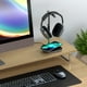 thumbnail image 2 of Soporte para Auriculares SATECHI Gris con Carga Inalámbrica y USB Tipo-C Compatible con iPhone y Dis, 2 of 8