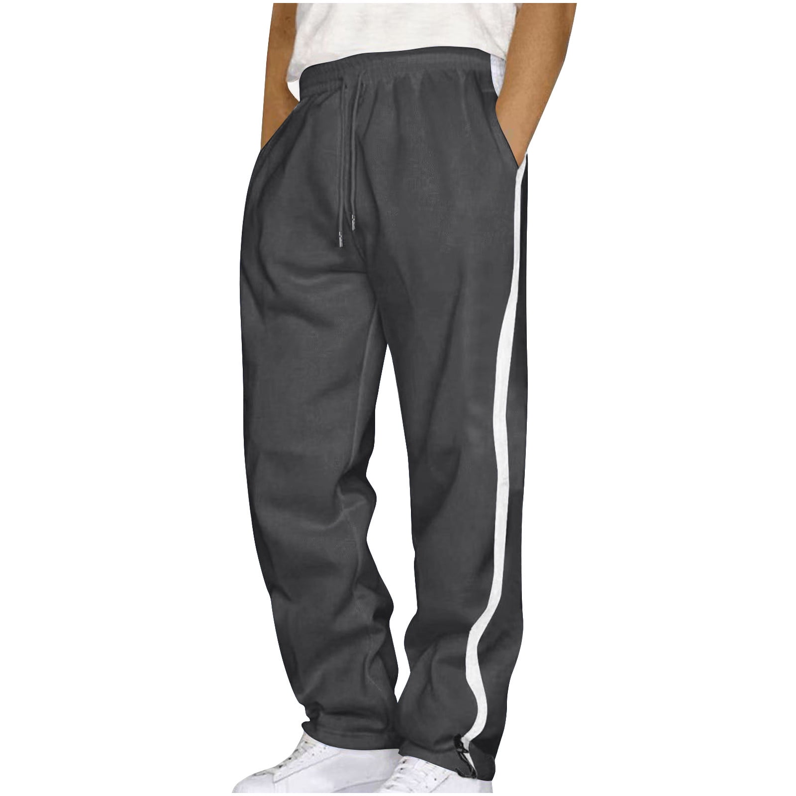 Grey drawstring sweatpants online