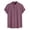 Red, variant on Blekii Men's Fashion Spring Summer Casual Short Sleeve Stand-Up Collar Shirt - Printed Pattern Design, Lightweight Breathable Fabric - Great for Tropical Vacation, Beach Party,