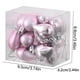 thumbnail image 5 of Wmhnj Set de 12 adornos de corazn para decoracin de San Valentn, PVC con acabado mate y brillante, con cuerdas para colgar en el rbol y en fiestas en casa., 5 of 8