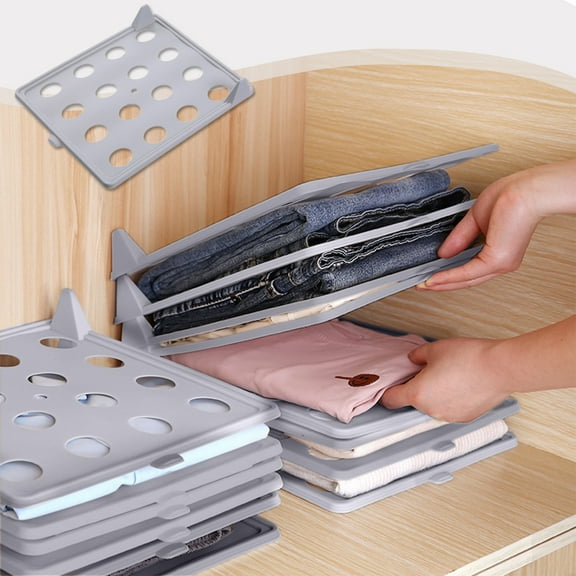 PONPRNGY T Shirt Organizer Closet Organizer Clothing Trays Folding Clothes Board Stackable Shirt Receipt Board Organizer for Closet Organize Pants Shorts Sweater