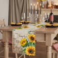 thumbnail image 2 of Table Runners 72 Inches Long Dress Scarves, Sunflower Farmhouse Kitchen/Dining Table Runner, Coffee Tablerunners, Yellow Floral 14x72 Inch, 2 of 9