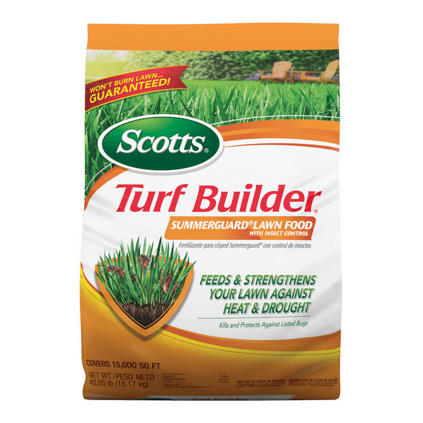 Scotts Turf Builder Summerguard Lawn Food With Insect Control 15 000 Sq Ft Walmart Com