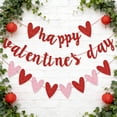 thumbnail image 6 of Fasiaou Valentines Day Heart Flag Banner, Red Glitter Party Decor for Wall, Ceiling, Photo Booth and Romantic Atmosphere,As Show, 6 of 7