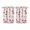 Mushroom (27)-1, variant on Mushroom (24) Kitchen Curtains - Vintage Tier Curtains for Bathroom Living RV Rod Pocket Window Drapes 36 Inch 2 Panels Set 28"x36" Window Treatment Tiers