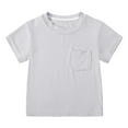 thumbnail image 1 of KYAIGUO Unisex Baby Infant Short Sleeve T-Shirt Tops Summer Solid Color Round Neck Tee Shirt, 1 of 8