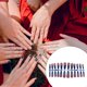 thumbnail image 5 of Jumpingount 24 piezas de uñas artificiales, envoltura completa, Extra largo, prensado, estilo degradado, puntas de uñas postizas, adorno para Arte de uñas mj02, 5 of 6