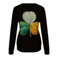 thumbnail image 5 of Camisas informales de manga larga para mujer, sudadera de cuello redondo con estampado de St Patrick Vintage, Tops holgados Fridja  czfsfas819, 5 of 5