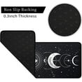 thumbnail image 3 of Moon Phase Kitchen Rug Set of 2, Goth Rug, Moon Rug, Black and White Constellation Halloween Kitchen Mat Rugs, Carpet- Gothic Witchy Moon Phase Kitchen Decor Decoration- 17x30 and 17x48 Inch, 3 of 6