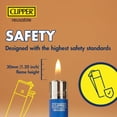 thumbnail image 2 of Clipper Silver Metal Jet Flame Lighter – Refillable Butane Torch Lighter – Adjustable Wind Resistant Single Jet Flame – Durable Metal Pocket Lighter, 2 of 6