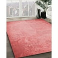 thumbnail image 3 of Ahgly Company Machine Washable Indoor Square Transitional Pastel Pink Area Rugs, 5' Square, 3 of 7