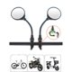 thumbnail image 2 of Espejo de bicicleta manillar giratorio espejo retrovisor gran angular espejo de seguridad, 2 of 4