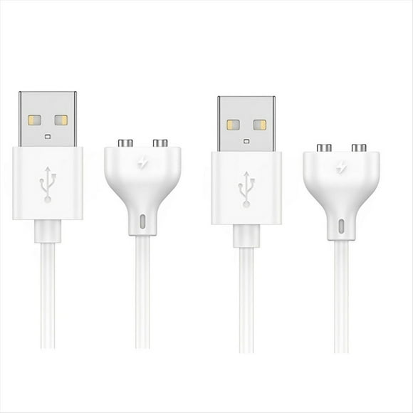 Cable Cargador Magnético USB DC de 2 Piezas, Cable de Carga de 0,8 M para Masajeador, Cepillos de Dientes Eléctricos, Reloj para Niños y Limpiador