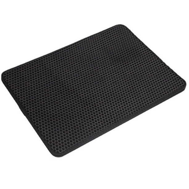 Almohadilla de arena antideslizante de doble capa para gatos, alfombrilla de cuero para mascotas, inodoro, impermeable, accesorios de limpieza para el hogar