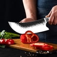 thumbnail image 5 of Forged Butcher Knife High-carbon Boning Knife,8-inch Meat Cleaver for Kitchen Chopping Cutter Cooking Knife with Sheath, 5 of 5