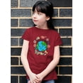 thumbnail image 2 of Protect The World Quote T-Shirt Juniors -Image by Shutterstock,  Small, 2 of 4