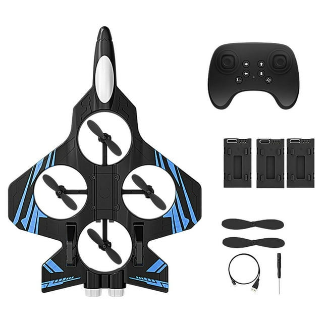 Kit de avión planeador RC modelo de avión volador fácil de jugar profesional divertido RC Batería Azul 3
