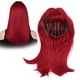 thumbnail image 5 of Peluca de fibra de alta temperatura, peluca roja larga y recta, pelucas de cosplay, peluca larga y recta, ultra sensible, 5 of 8