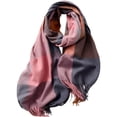 thumbnail image 2 of Plaid Scarfs for Women Thick Warm Lined Large Scarves Knitted Scarf Long Scarves Rose Gold, 2 of 5